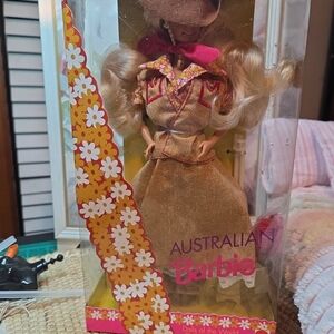 Barbie Australian Doll with Gold Outfit